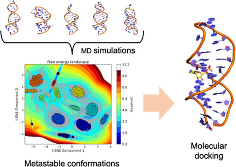 Aptamer and small-molecule molecular dynamics publication graphic