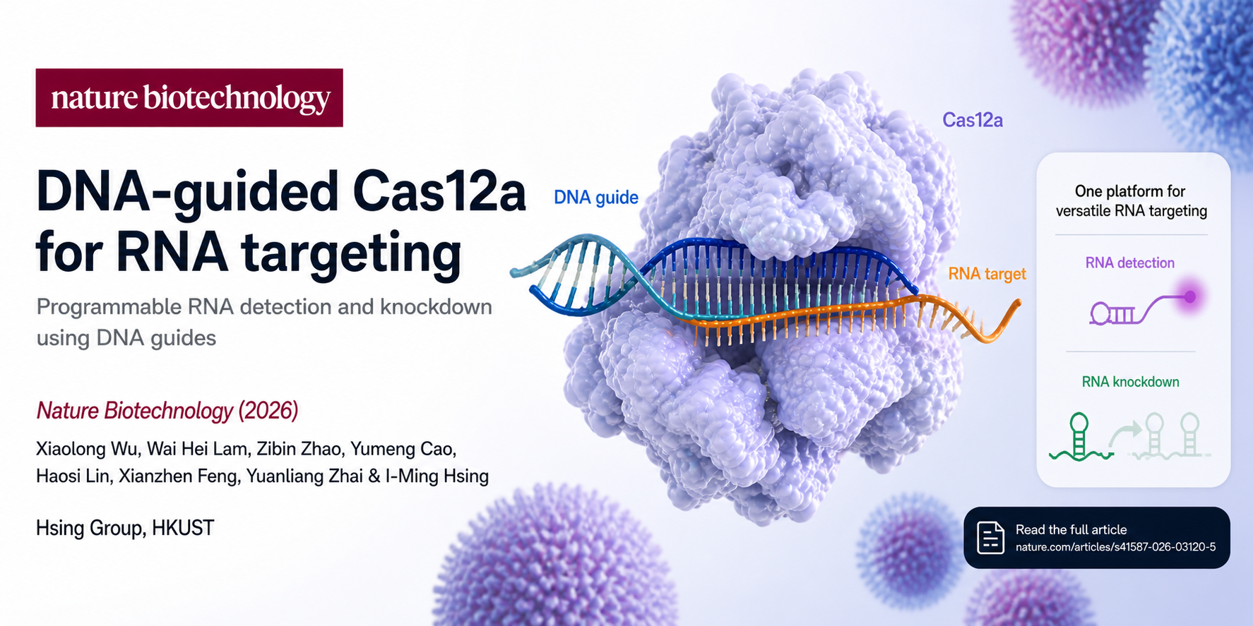 DNA-guided Cas12a research announcement